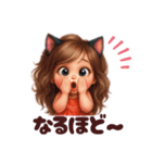 かわキュン女の子スタンプ（個別スタンプ：38）