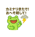 カエルのお天気スタンプ6（個別スタンプ：1）