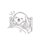 もふもふうさぎのごきげんタイム（個別スタンプ：1）