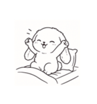 もふもふうさぎのごきげんタイム（個別スタンプ：2）