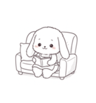 もふもふうさぎのごきげんタイム（個別スタンプ：13）