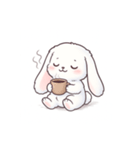 もふもふうさぎのごきげんタイム（個別スタンプ：16）