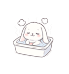 もふもふうさぎのごきげんタイム（個別スタンプ：17）