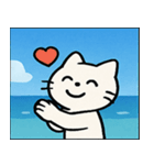 海のネコ@SFW（個別スタンプ：4）