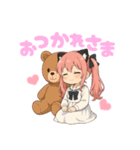 毎日使える！ピンク髪の猫耳セーラーちゃん（個別スタンプ：20）