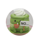 抹茶ケーキちゃん(丸型)（個別スタンプ：1）