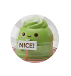 抹茶ケーキちゃん(丸型)（個別スタンプ：5）