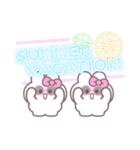 ニコイチうしゃぎ！！夏ピンク（個別スタンプ：38）