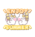ニコイチうしゃぎ！！夏黄色（個別スタンプ：33）