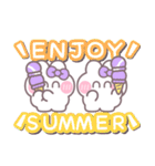 ニコイチうしゃぎ！！夏紫色（個別スタンプ：33）