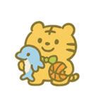 トラの赤ちゃん「チーターくん」のスタンプ（個別スタンプ：5）