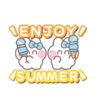 ニコイチうしゃぎ！！夏水色（個別スタンプ：33）