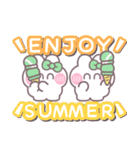 ニコイチうしゃぎ！！夏緑色（個別スタンプ：33）