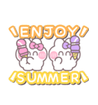 ニコイチうしゃぎ！！夏ピ紫（個別スタンプ：33）