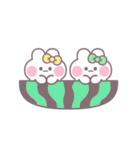 ニコイチうしゃぎ！！夏黄緑（個別スタンプ：40）