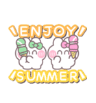 ニコイチうしゃぎ！！夏緑ピ（個別スタンプ：33）