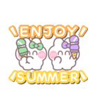 ニコイチうしゃぎ！！夏緑紫（個別スタンプ：33）