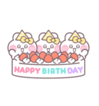 3人組うしゃぎ！！夏黄色（個別スタンプ：32）