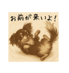 チワワ（チョコタン）のもかちゃん（個別スタンプ：5）