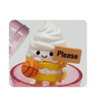 バスケケーキちゃん(四角型)（個別スタンプ：2）