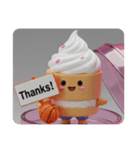 バスケケーキちゃん(四角型)（個別スタンプ：6）