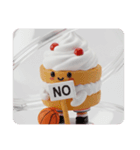 バスケケーキちゃん(四角型)（個別スタンプ：7）