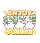 3人組うしゃぎ！！夏緑色（個別スタンプ：33）