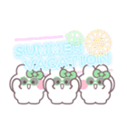 3人組うしゃぎ！！夏緑色（個別スタンプ：38）