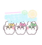 3人組うしゃぎ！！夏黄ピ緑（個別スタンプ：38）