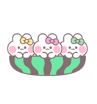 3人組うしゃぎ！！夏黄ピ緑（個別スタンプ：40）