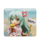 ビーチハンバーガーみなみちゃん（個別スタンプ：1）