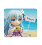 ビーチハンバーガーみなみちゃん（個別スタンプ：3）