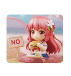 ビーチハンバーガーみなみちゃん（個別スタンプ：5）