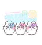 3人組うしゃぎ！！夏水ピ紫（個別スタンプ：38）