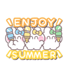 3人組うしゃぎ！！夏水黄緑（個別スタンプ：33）