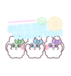 3人組うしゃぎ！！夏緑水紫（個別スタンプ：38）