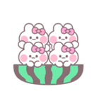 4人組うしゃぎ！！夏ピンク（個別スタンプ：40）