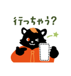 ノン活しよう！タヌ山さんとコン野くん（個別スタンプ：9）