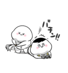 ぽっちゃりした白丸兄弟（個別スタンプ：14）