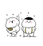 ぽっちゃりした白丸兄弟（個別スタンプ：29）