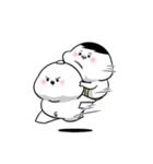 ぽっちゃりした白丸兄弟（個別スタンプ：31）