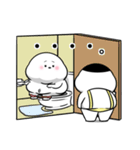 ぽっちゃりした白丸兄弟（個別スタンプ：33）