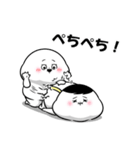 ぽっちゃりした白丸兄弟（個別スタンプ：38）