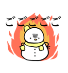スノーマン 黄色くん（個別スタンプ：4）