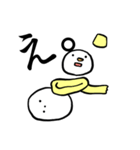 スノーマン 黄色くん（個別スタンプ：7）