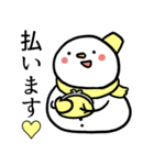 スノーマン 黄色くん（個別スタンプ：13）