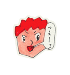 吹き出しと顔（個別スタンプ：2）