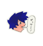 吹き出しと顔（個別スタンプ：9）