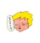 吹き出しと顔（個別スタンプ：32）