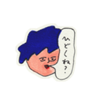 吹き出しと顔（個別スタンプ：38）